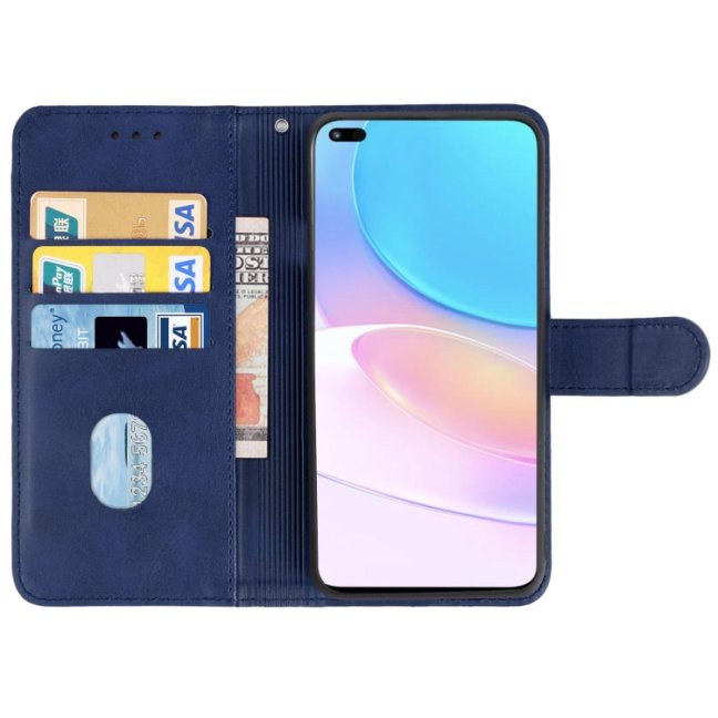 9D SKLO + PÚZDRO 2v1 pre Huawei Nova 8i / Honor 50 Lite - Solid modré