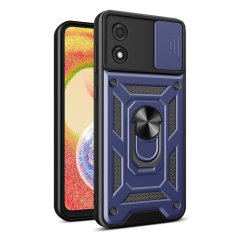 SLIDING ARMOR Tvrdený kryt pre Motorola Moto E13 - modrý