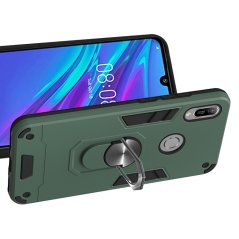 Tvrdený kryt pre Huawei Y6 2019 - RING ARMOR zelený