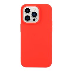 MATT Silikónový obal pre Apple iPhone 14 Pro - červený