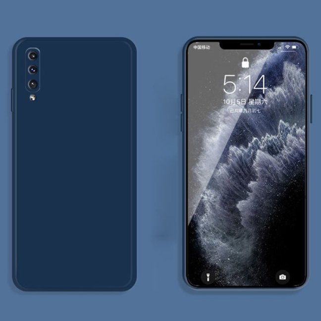 MATT Silikónový obal pre Samsung Galaxy A50 - modrý