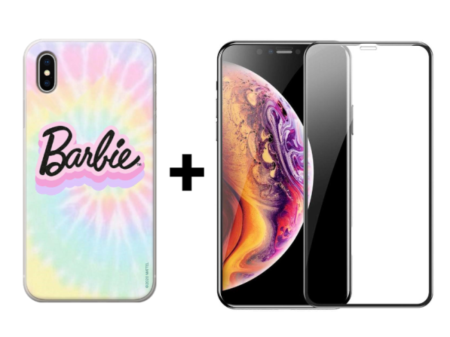 9D SKLO + KRYT 2v1 pre Apple iPhone X , XS -  Barbie 042