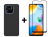 SKLO + KRYT 2v1 pre Xiaomi Redmi 10C - Silikónový Zadný kryt MATT čierny