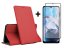 9D SKLO + PUZDRO 2v1 pre Motorola Moto E22 / E22i -  Knižkové MAGNET červené