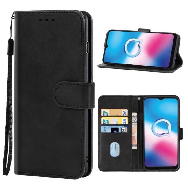 9D SKLO + PÚZDRO 2v1 pre Alcatel 3X 2020 - Knížkove Solid čierne