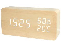 Elektronický budík teplomer vlhkomer usb