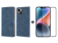9D SKLO + PUZDRO 2v1 pre Apple iPhone 14 Plus - Knižkové solid modré