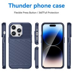 THUNDER Ochranný kryt pre Apple iPhone 15 Pro - modrý