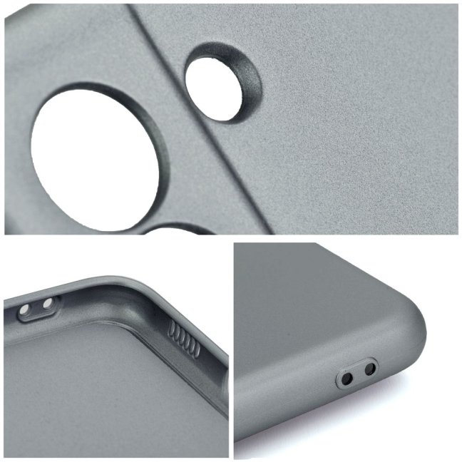 METALLIC Zadný kryt pre Xiaomi Redmi 13C / POCO C65 - sivý