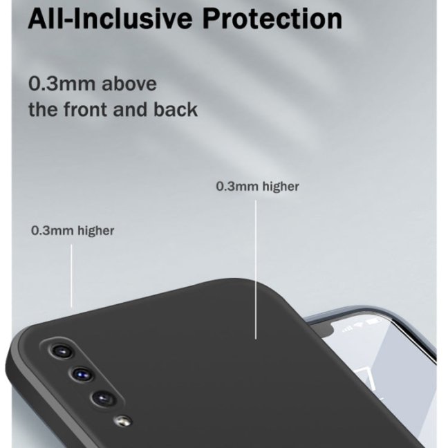 MATT Silikónový obal pre Samsung Galaxy A50 - modrý