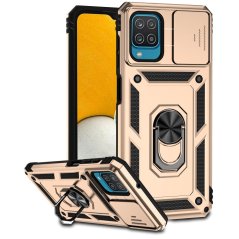 SLIDING Tvrdený kryt pre Samsung Galaxy A12 - zlatý