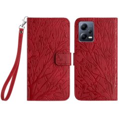 TREE Knižkové puzdro pre Xiaomi Redmi Note 12 Pro+ 5G - červené
