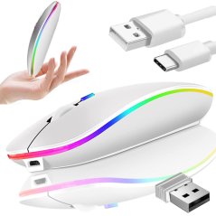 Optická myš slim 2,4 ghz bluetooth bezdrôtová myš pre prenosný počítač
