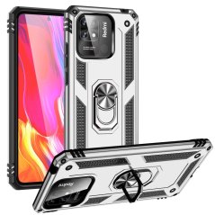 RING ARMOR Tvrdený kryt pre Xiaomi Redmi 10C - sivý