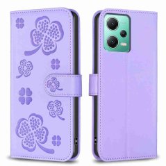 LEAF Knižkové puzdro pre Xiaomi Redmi Note 12 5G - fialové