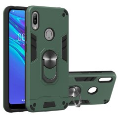 Tvrdený kryt pre Huawei Y6 2019 - RING ARMOR zelený