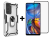 SKLO + KRYT 2v1 pre Motorola Moto E32 / E32s - Tvrdený Zadný kryt WARSHIP sivý