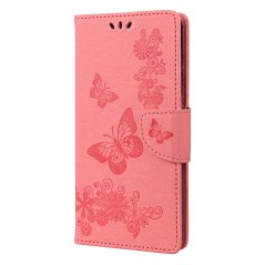 BUTTERFLY Knižkové puzdro pre Xiaomi Redmi Note 12 5G - ružové