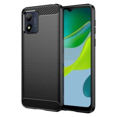 CARBON Zadný obal pre Motorola Moto E13 - čierny