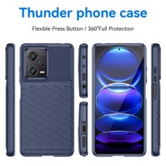 THUNDER Ochranný kryt pre Xiaomi Redmi Note 12 Pro+ 5G - modrý