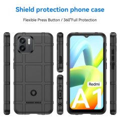 RUGGED Zadný kryt pre Xiaomi Redmi A1 / Redmi A2 - čierny