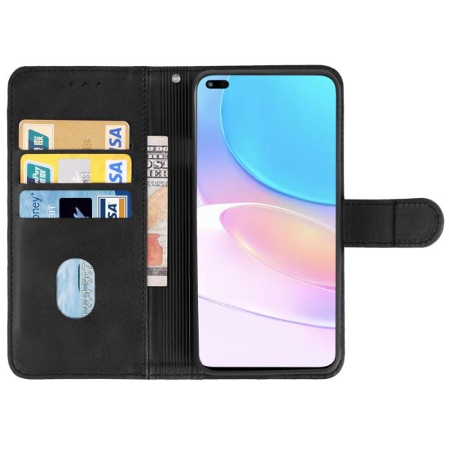 9D SKLO + PÚZDRO 2v1 pre Huawei Nova 8i / Honor 50 Lite - Solid čierne