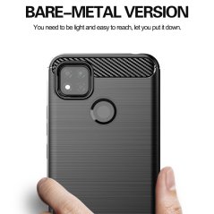 CARBON Zadný obal pre Xiaomi Redmi 9C - čierny