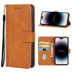 Knižkové puzdro pre Apple iPhone 14 Pro - Solid hnedé
