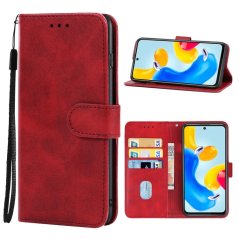 SOLID Knižkové puzdro pre Xiaomi Redmi Note 11S 5G - červené