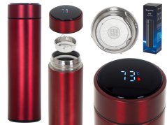 Termoska hrnček smart LED 500ml bordová