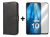 SKLO + PUZDRO 2v1 pre Xiaomi Redmi 10 / Redmi 10 2022 - Peňaženkové puzdro BUCKLE čierne