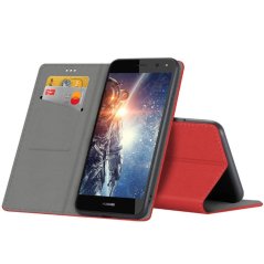 Knižkové puzdro Smart Magnet na Huawei Y6 2017 - červené
