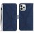 STITCHING Knižkové puzdro pre Apple iPhone 14 Pro - modré
