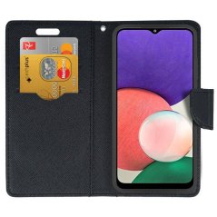 SKLO + PUZDRO 2v1 pre Xiaomi Redmi 12C - Knižkové puzdro FANCY zlato čierne