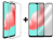 SKLO + KRYT 2v1 pre Samsung Galaxy A32 5G - Silikónový Zadný 2.00 mm priesvitný