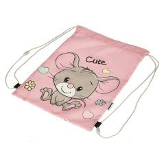 Detská taška na topánky mouse pink