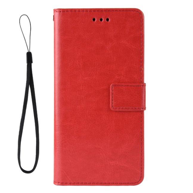 9D SKLO + PÚZDRO 2v1 pre Motorola Moto G60s - Knížkove puzdro Solid červené