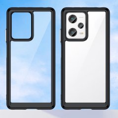 ACRYLIC Zadný kryt pre Xiaomi Redmi Note 12 Pro+ 5G - čierny
