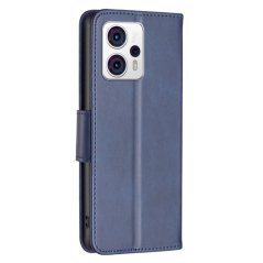 9D SKLO + PUZDRO 2v1 pre Motorola Moto G53 5G - Knižkové LEATHER modré