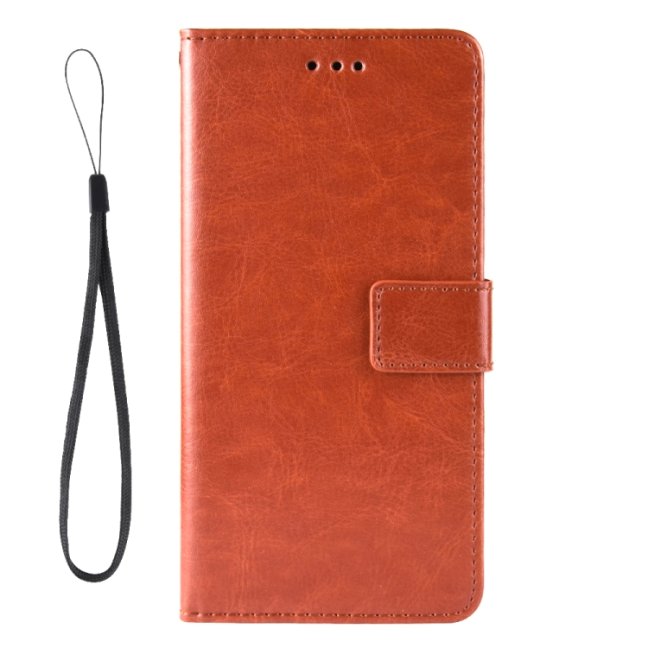 9D SKLO + PÚZDRO 2v1 pre Motorola Moto G60s - Knížkove puzdro Solid hnedé