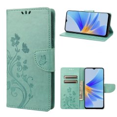 BUTTERFLY Knižkové puzdro pre OPPO A17 - zelené
