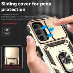 SKLO + PUZDRO 2v1 pre Samsung Galaxy A14 / A14 5G - SLIDING zlaté
