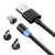 Magnetický nabíjací kábel 3v1 micro type-c usb lightning 1m