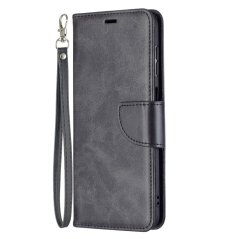 LAMBSKIN Knižkové puzdro pre Samsung Galaxy A13 5G / A04s - čierne