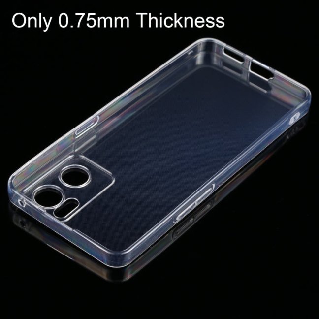 TRANSPARENTNÝ Silikónový obal pre Oppo Reno7 5G - priesvitný