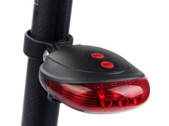 5 LED laserových línií zadné svetlo na bicykli