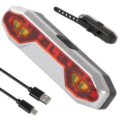 Zadné led svetlo na bicykli usb výkonné zadné pre bicykel