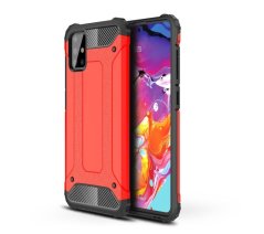 HYBRID ARMOR Tvrdený kryt na Samsung Galaxy A71 - červený