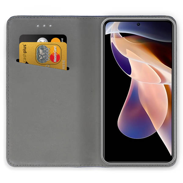 9D SKLO + PUZDRO 2v1 pre Motorola Moto G14 - Knižkové SMART MAGNETIC bordové