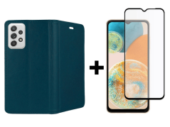 SKLO + PUZDRO 2v1 pre Samsung Galaxy A23 / A23 5G - Knižkové Smart Magnet zelené